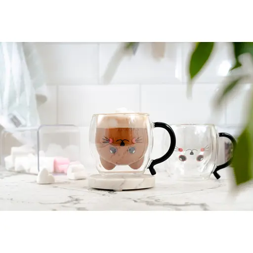 Набір чашок Ardesto Animals BAR 250 мл 2 шт прозорий (AR2625BAR) - фото 5