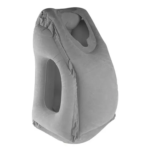 Надувная подушка Woollip для сна в положении «на столе» Серая (984-02)