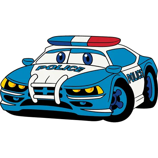 Детская раскраска ArtCraft Полицейская машинка 25х30 см (15072-AC)