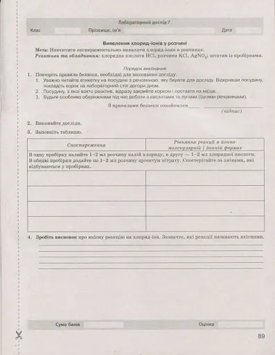 Хімія. 9 клас. Тестовий контроль результатів навчання - фото 5