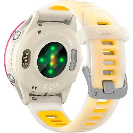 Смарт-годинник Garmin Forerunner 570, 42 мм Raspberry Aluminum with Translucent Bone/Mango Band 010-02970-02 (142393) - фото 7