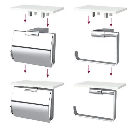 Полка для мобильного телефона Bemeta Via 131567032, Белый - фото 2