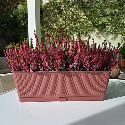 Вазон пластиковий LIBERTY, прямокутний, з автополивом 9 л (87569) - фото 2