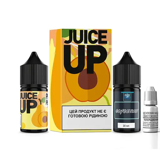 Набор компонентов для самозамеса солевой заправки заправки для вейпа Fucked Juice Up Salt 30 мл, 0-25 мг Pear Peach Груша Персик (15492)