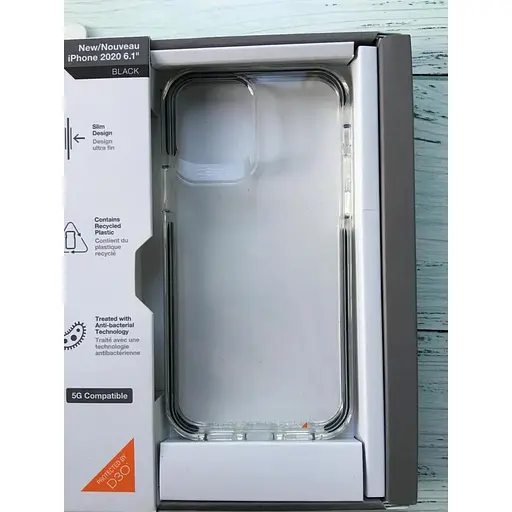Оригинальный противоударный чехол Gear4 Piccadilly D3O для iPhone 12 Pro (6.1") Black + Прозрачный (702006868) - фото 6