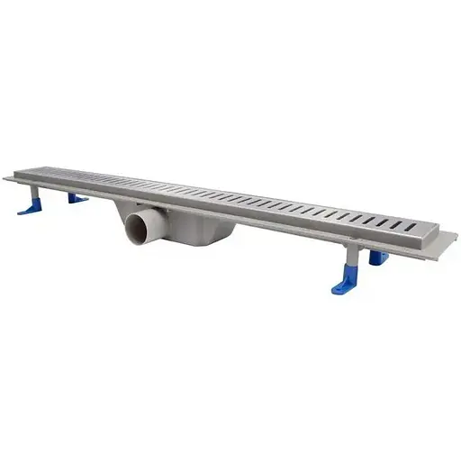 Трап лінійний Qtap Dry FA304-800 з нержавіючою решіткою 800x73 - фото 1