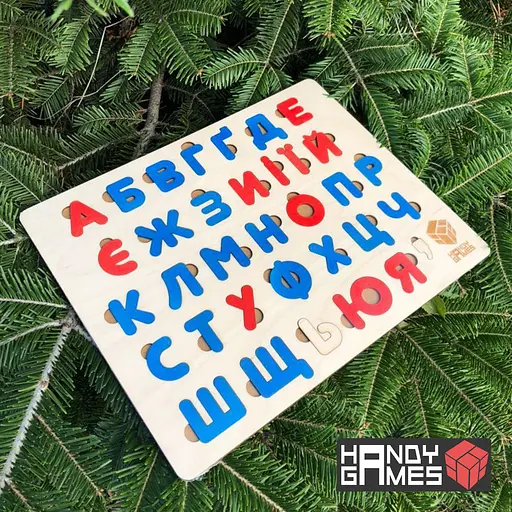 Пазл Сортер Абетка українська, навчальна 360х280мм - фото 2
