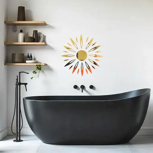 Дзеркальний декор Wall Sticker SW-00002522 акриловий самоклеючий 25 шт. золото - фото 5