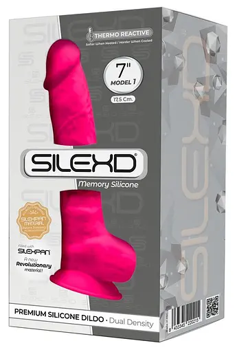 Фалоімітатор Silexd Premium Silicone Dildo Model 1 Size 7 18.8 см рожевий - фото 2