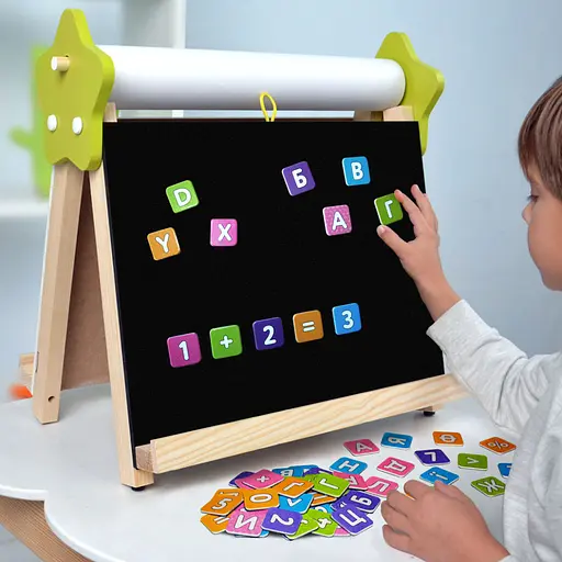 Мольберт дитячий настільний Двосторонній "5 в 1" Lumik LMA5N, малюй світлом - фото 10