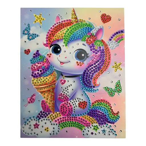 Набір для творчості Діамантова мозаїка "Милий єдиноріг" Апельсин НТ-26-13 - фото 2