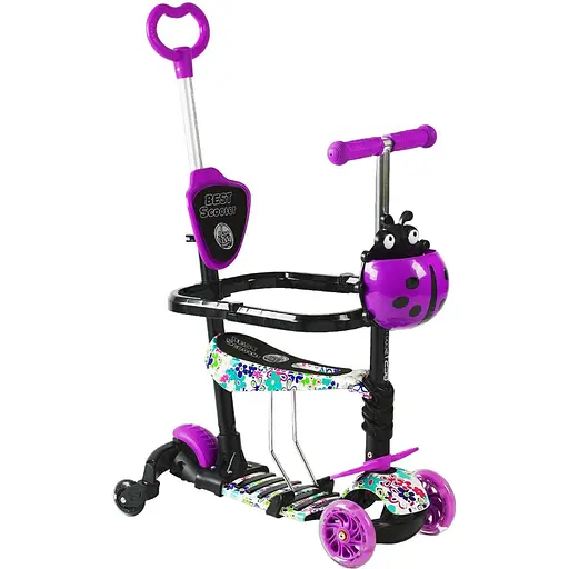 Самокат 5 в 1 Best Scooter Фіолетово-чорний 000283521