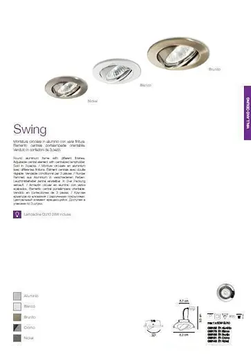 Точковий світильник Ideal Lux SWING FI1 BIANCO (083179) - фото 5