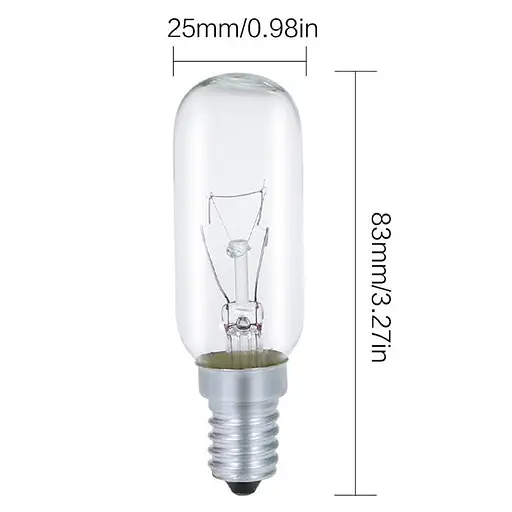Лампа Comyan 40W Cooker Hood Light Bulb, E14 SES Appliance Lamp 320lm, T25 Tubular Incandescent Bulb 2700K Warm White, Extractor - фото 3