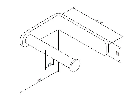 Тримач туалетного паперу AM.PM Inspire A5034164 Хром - фото 2
