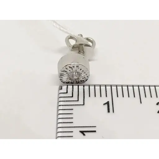 Золоті сережки-пуссети Favoritum з фіанітами. 211360_2Б - фото 3