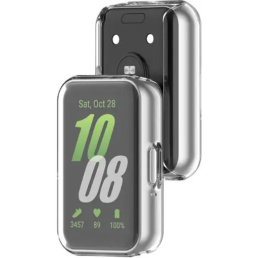 Чохол-накладка DK Samsung Galaxy Fit3 (R390) Silicone Face Case (clear) - фото 2