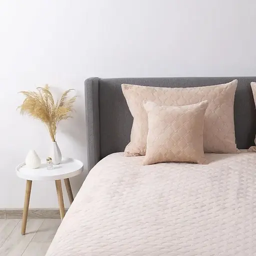 Покрывало ТЕП Velour пудра ромб прямой 180 x 240 см (4-00516_21707) - фото 3