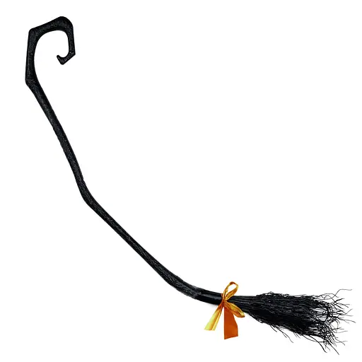 Декор Хэллоуин "Метла ведьмы", желтый, IDEA12-HOL6