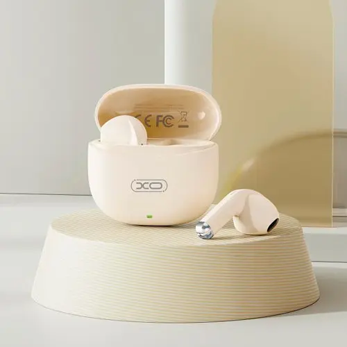 Наушники беспроводные XO X33 Yu Jing TWS bluetooth Headset бежевые - фото 2