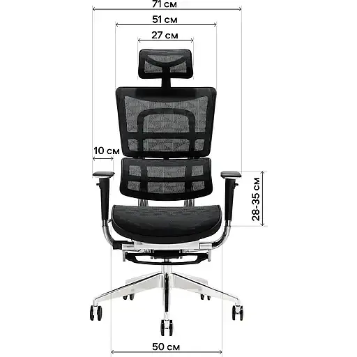 Офисное кресло GT Racer X-801L (W-20, B-40), светло-серое (X-801L Bright Gray (W-20 B-40)) - фото 11
