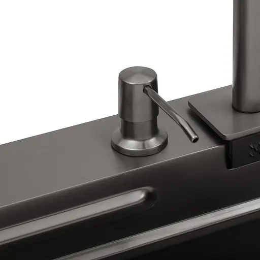 Кухонная мойка Kroner KRP Schwarze - SET7545HM PVD (3.0/0.8 мм) CV033382, Черный - фото 8