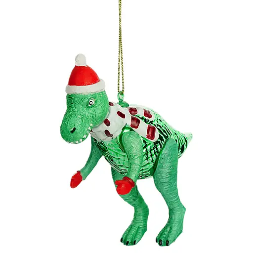 Прикраса ялинкова Handicraft Динозавр скло - фото 2