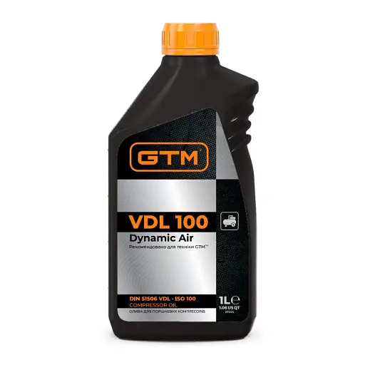 Компрессорное масло GTM 1л ISO 100 (Dynamic Air)