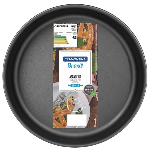 Форма для випікання Tramontina Brasil кругла 24 см графіт (20057/024) - фото 4
