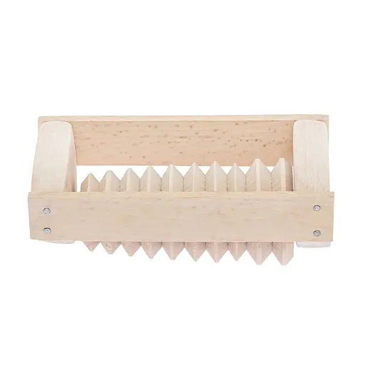 Масажер для стоп дерев'яний для профілактики плоскостопості та рефлекторного масажу на 1 ролик на одну ногу, Woodly 87036 - фото 5