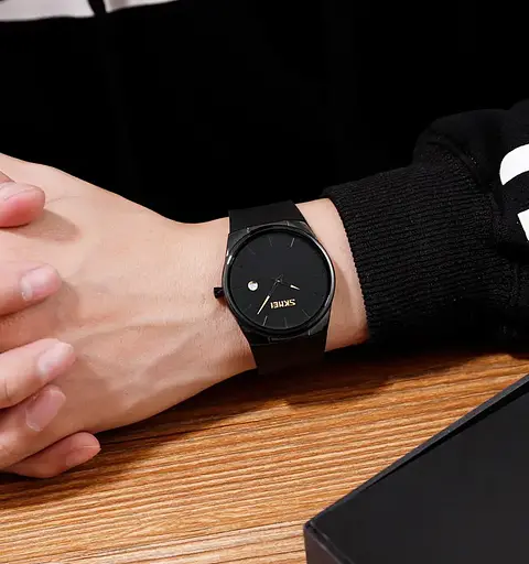 Наручний кварцовий годинник Skmei 1509 Чорний - фото 3