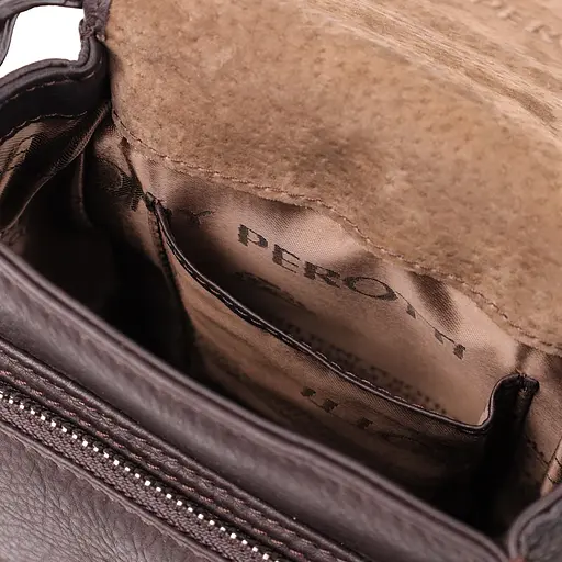 Компактна чоловіча сумка з м'якої натуральної шкіри TONY PEROTTI 14х17х8 см sum0027410 - фото 7