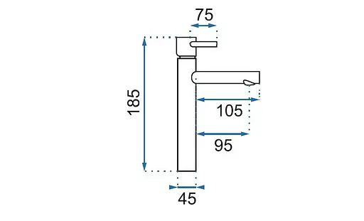 Змішувач для умивальника Rea Tess light gold низький REA-B8865 Золотий - фото 4