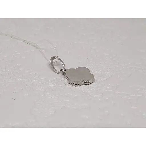 Срібна підвіска Qvaliz Клевер з емаллю. 903-01002 Червоний - фото 4