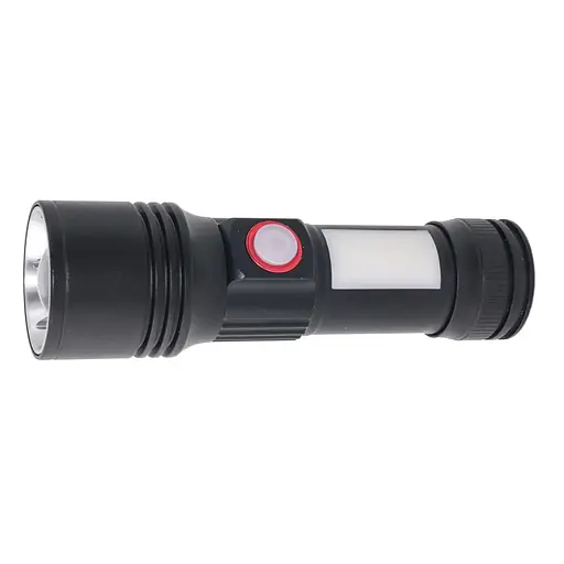 Ліхтар Quantum Adept 10W LED zoom +COB з USB+ Li-ion18650/2600mAh (QM-FL1031-18650/2600) - фото 6