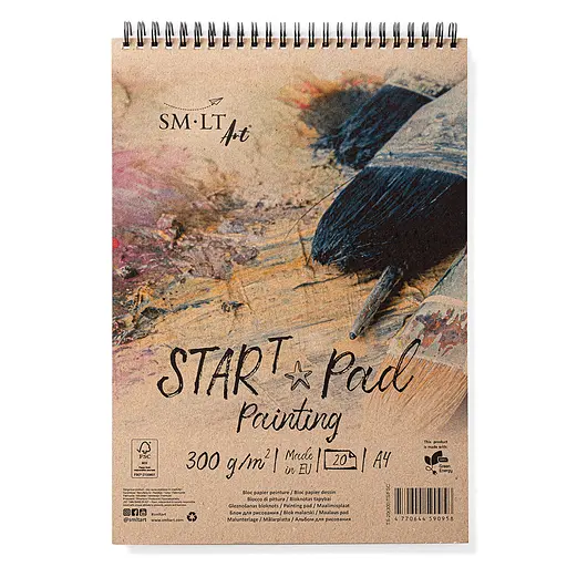 Альбом на спіралі SM-LT Art Start mixed media А4 300 г/м2 20 аркушів - фото 1
