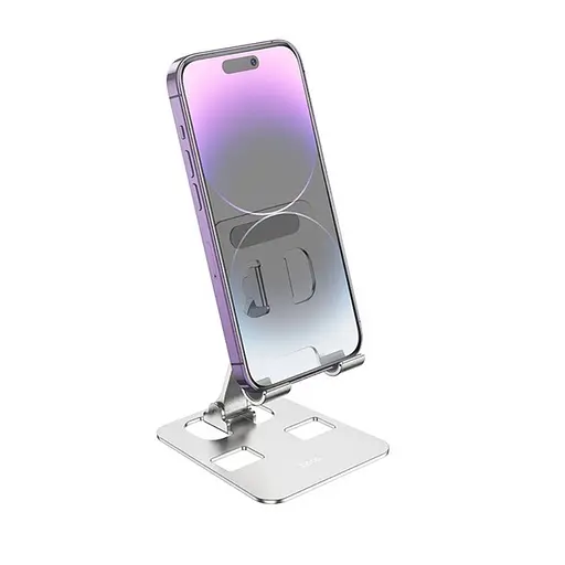 Настільний тримач-підставка Hoco DH14 похила срібляста - фото 3