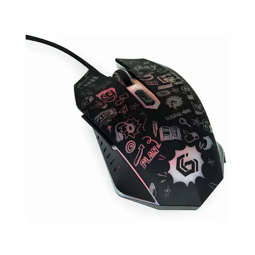 Мышка Gembird MUS-6B-GRAFIX-01 USB Black (MUS-6B-GRAFIX-01) - фото 4