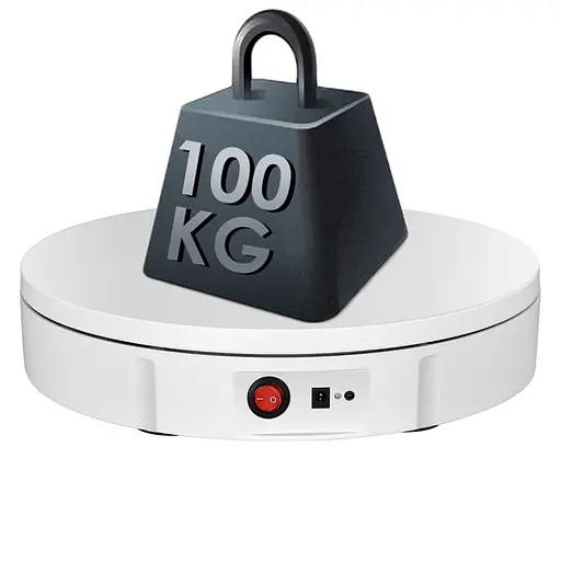 Поворотный стол для предметной фотосъемки предметов до 100 кг Nectronix 30B, диаметром 30 см, белый (101218) - фото 2