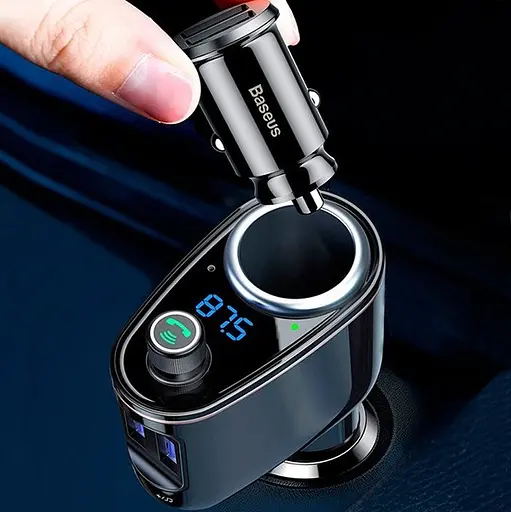 FM-трансмиттер Baseus Lokomotive S-06 Black (CCALL-RH01) - фото 5