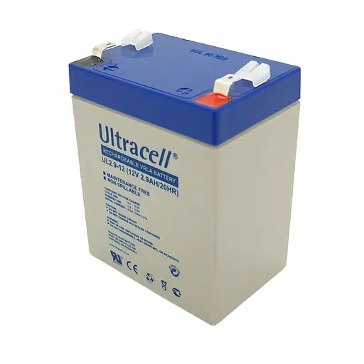 Акумуляторна батарея Ultracell UL2.9-12 AGM 12V 2.9Ah White Q10, 79 x 56 x 105 мм