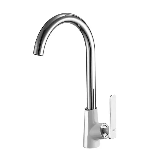 Змішувач для кухні Frap F4058 білий/хром - фото 1