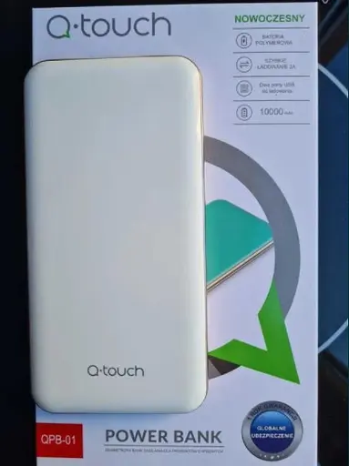 Зовнішній акумулятор Powerbank Q-Touch QPB-01 10000 mAh (Білий) - фото 2