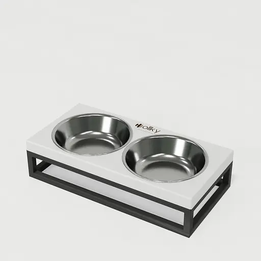 Hollky Base XS — миски на підставці для маленьких собак та котів (2 × 0,25 л) - фото 2