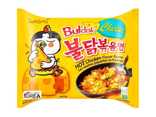 Локшина рамен Samyang Buldak Cheese Булдак зі смаком сиру 140 г