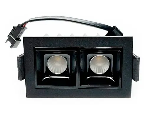 Світильник точковий врізний KLOODI KD-POINT 2X2 4W 3K BK - фото 2