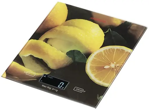 Электронные весы кухонные настольные Ardesto SCK-893LEMON с сенсорным управлением до 5кг LCD-дисплей - фото 2