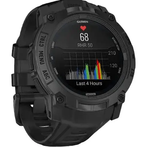 Смарт-часы Garmin Instinct 3 50mm AMOLED Tactical Edition Black with Black Band 010-03020-50 - фото 5