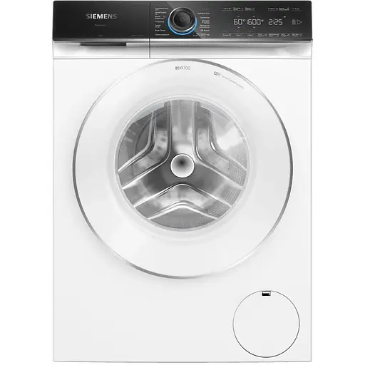 Стиральная машина фронтальная Siemens 10 кг 1600 A+++ 60 см дисплей Home Connect I-Dos белый - фото 1