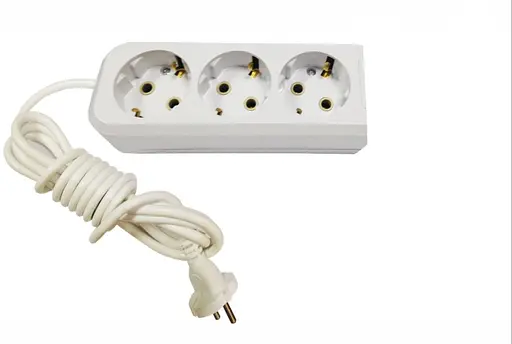 Удлинитель 1.5 метра 3 гнезда (проволока 100% медь) с заземлением MODERN (18270) ТМ LUMANO - фото 1